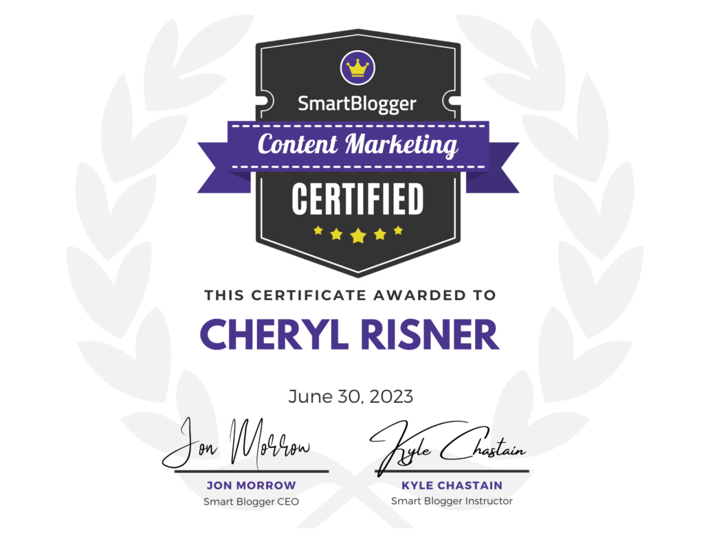 Smart Blogger Content Marketer Certification